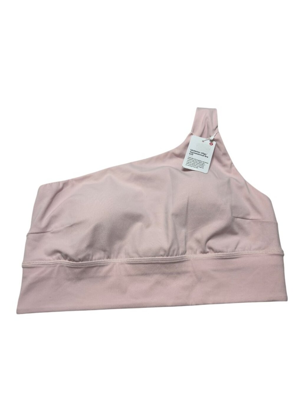 NWT Lululemon Align Asymmetrical Bra *Light Support, C/D Cup Flush Pink-sz 12